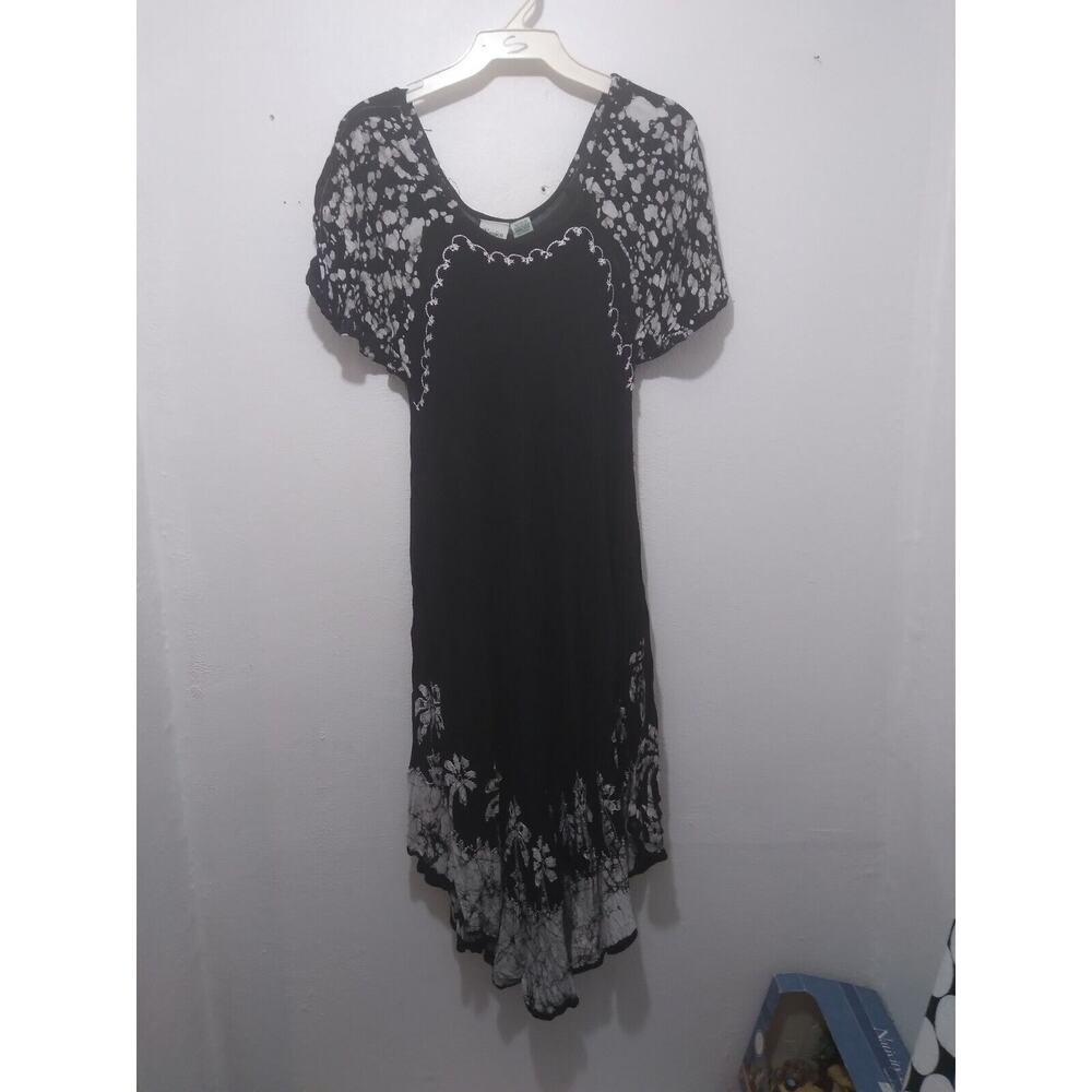 Venice Blue Dress Blue Embroided One Size Fits Most